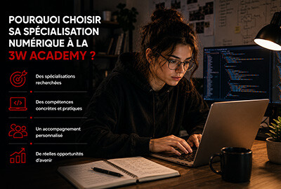 Pourquoi choisir sa spécialisation numérique à la 3W Academy ?